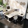 Scarico Angular Desk | 1800 x 1600 mm, regolabile in altezza manualmente, acero - 10 Thumbnail Image