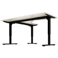 Scarico Angular Desk | 1800 x 1600 mm, regolabile in altezza manualmente, acero - 3 Thumbnail Image