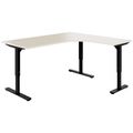 Scarico Angular Desk | 1800 x 1600 mm, regolabile in altezza manualmente, acero - 1 Thumbnail Image