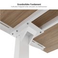 SCALE angle desk | 1800 x 1600 mm, manually height adjustable, amber oak - 5 Thumbnail Image