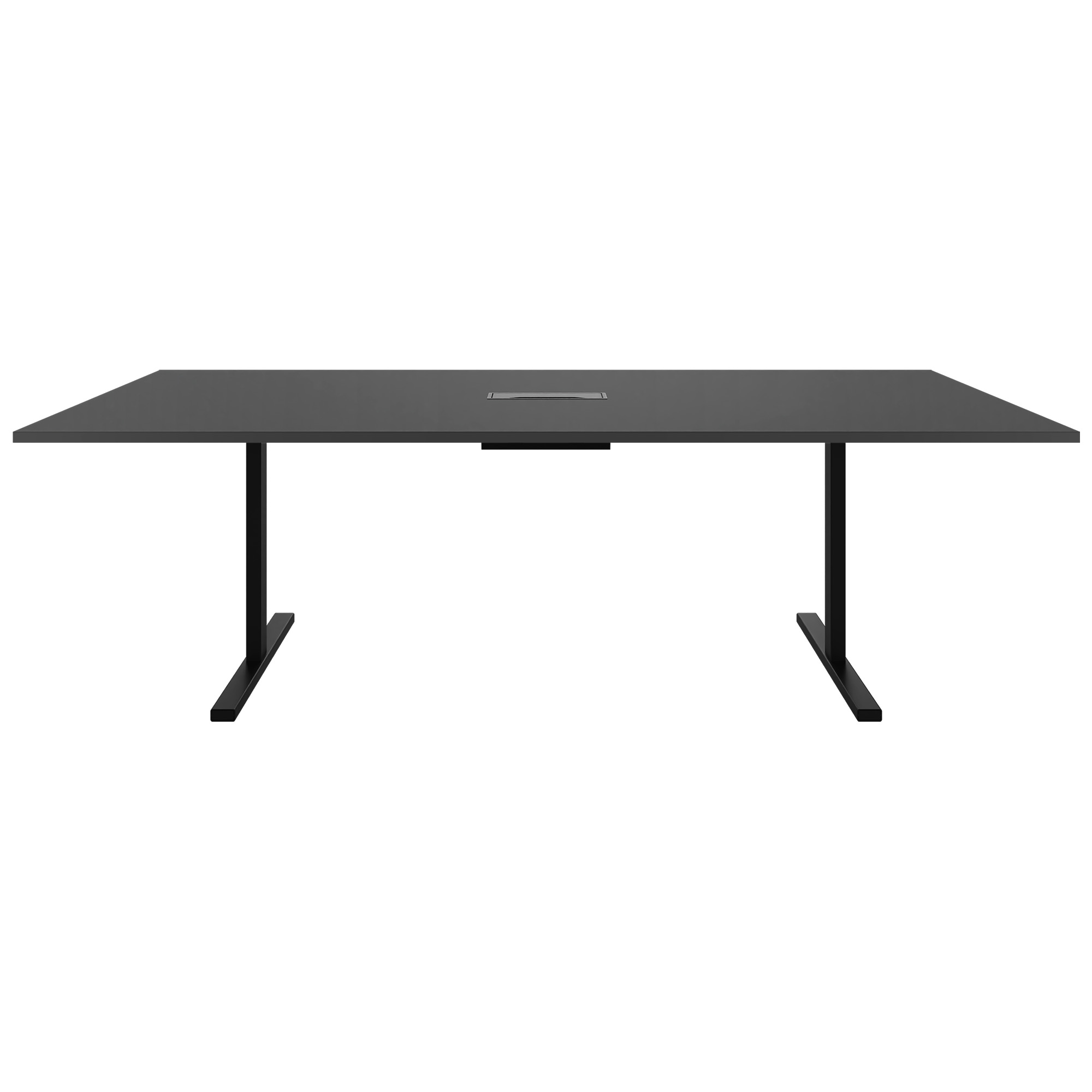 T-EASY Tableau de conférence | 2400 x 1200 mm (10 - 12 personnes), électrifié, anthracite - 2 Main Image