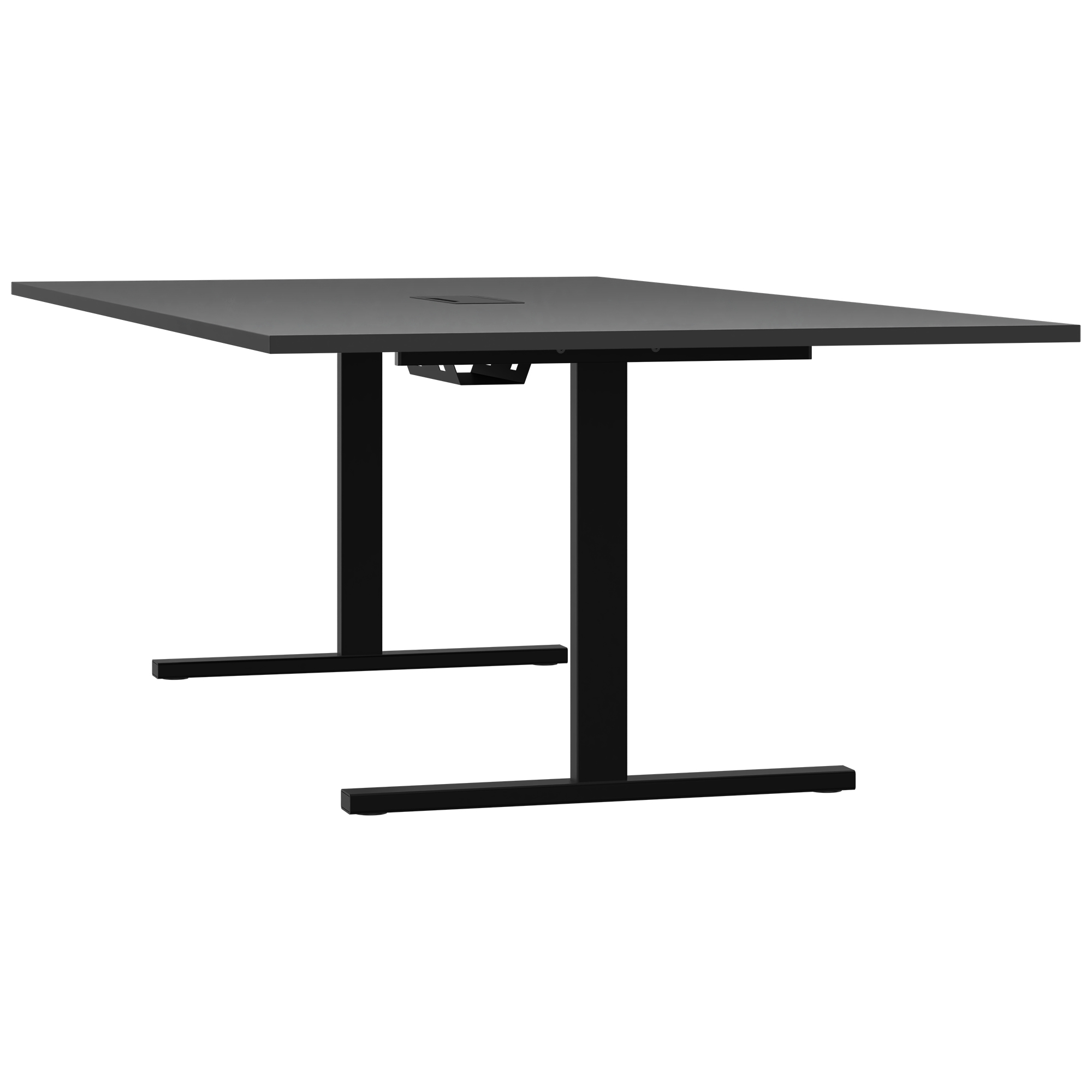 T-EASY Tableau de conférence | 2400 x 1200 mm (10 - 12 personnes), électrifié, anthracite - 4 Main Image
