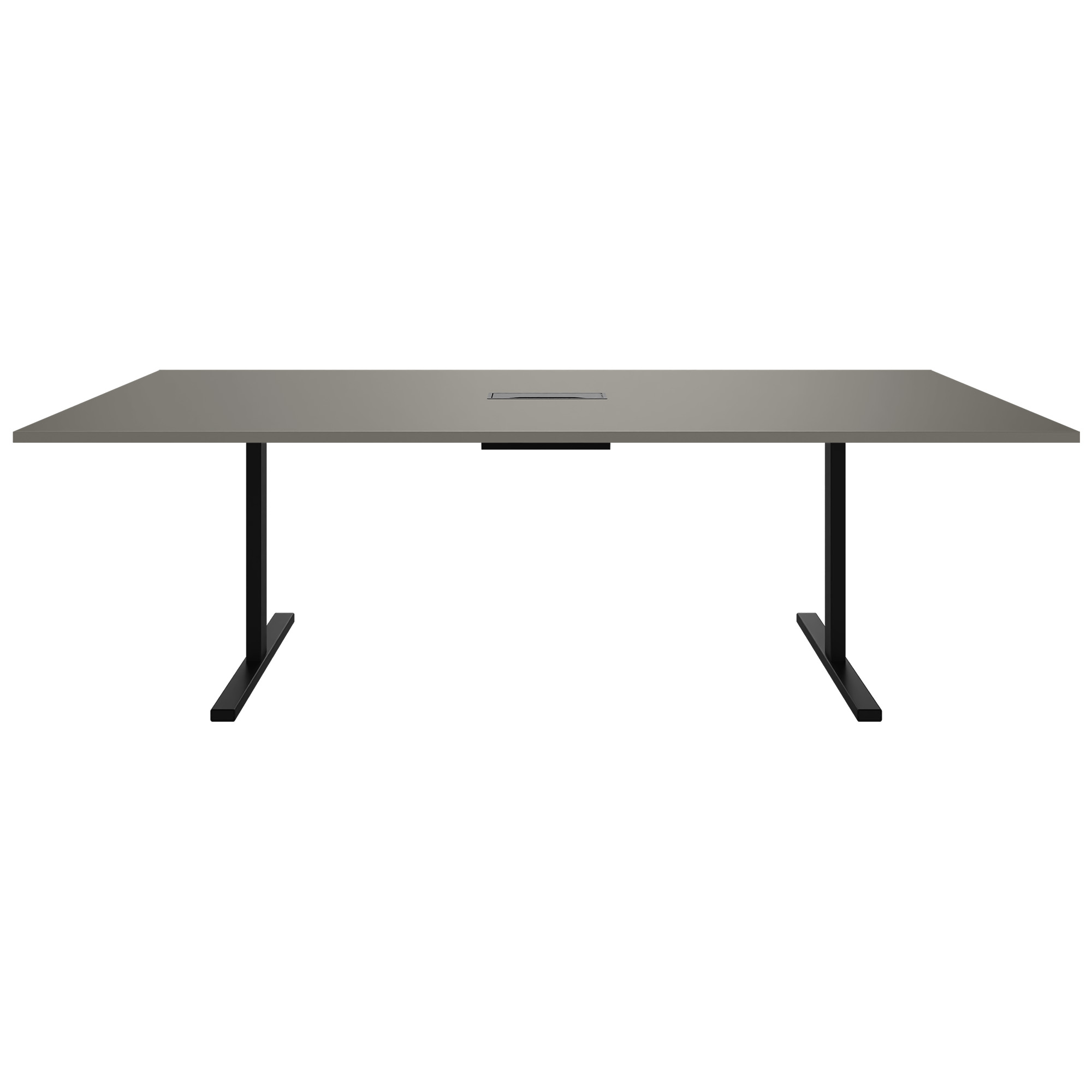 T-EASY Tableau de conférence | 2400 x 1200 mm (10 - 12 personnes), électrifié, gris cubanite - 2 Main Image