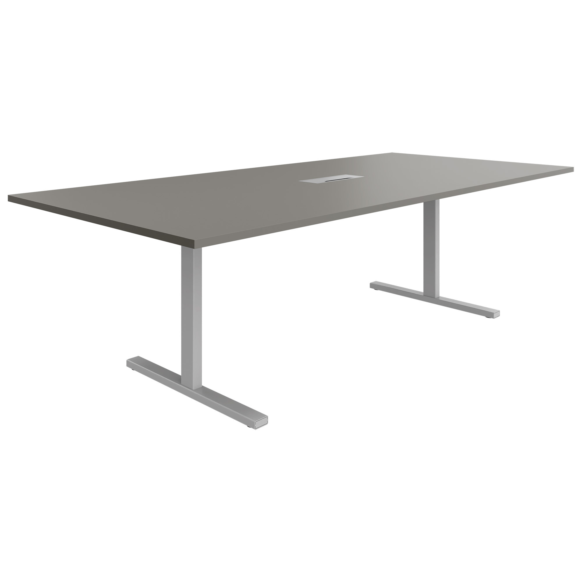 T-EASY Tableau de conférence | 2400 x 1200 mm (10 - 12 personnes), électrifié, gris cubanite - 15 Main Image