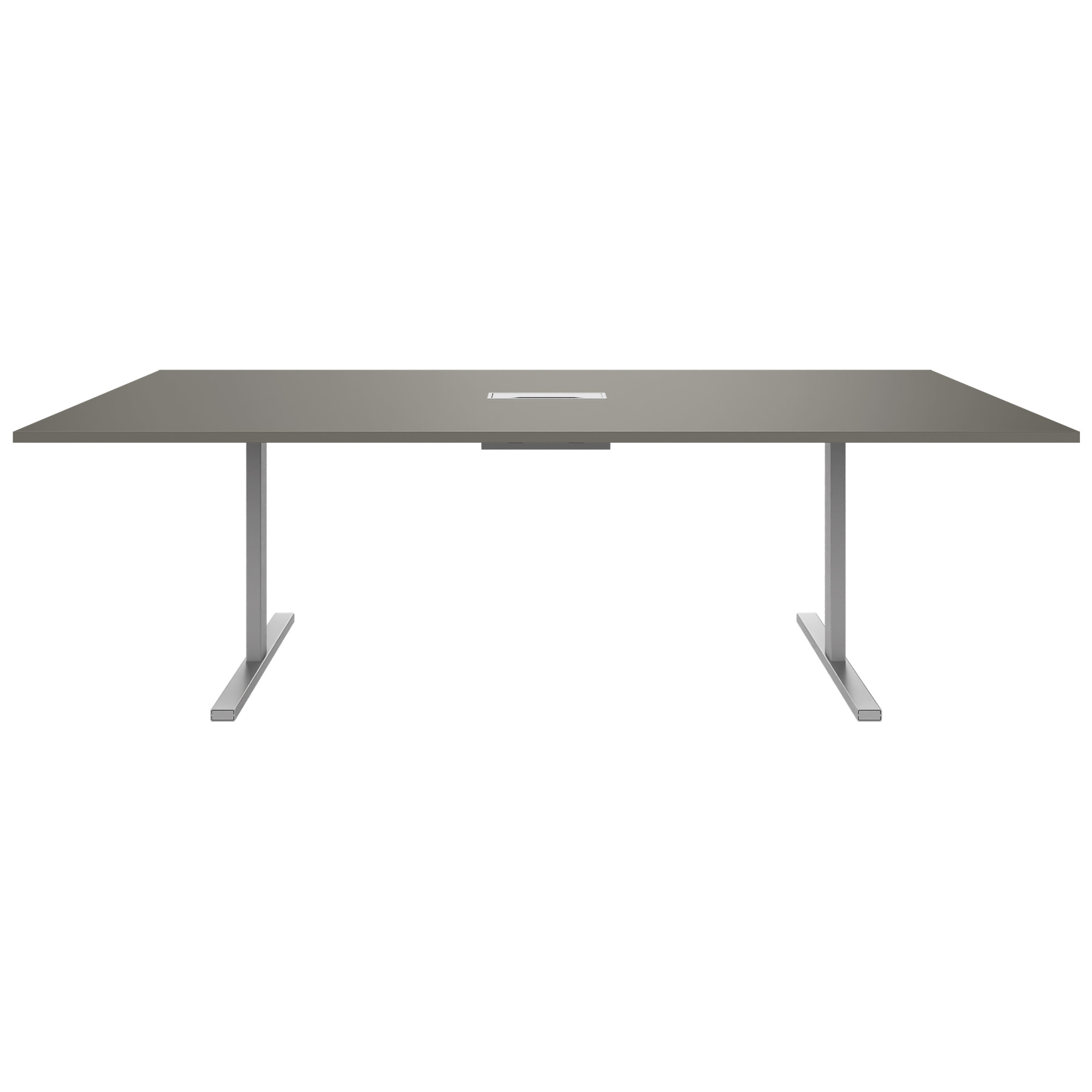 T-EASY Tableau de conférence | 2400 x 1200 mm (10 - 12 personnes), électrifié, gris cubanite - 16 Main Image