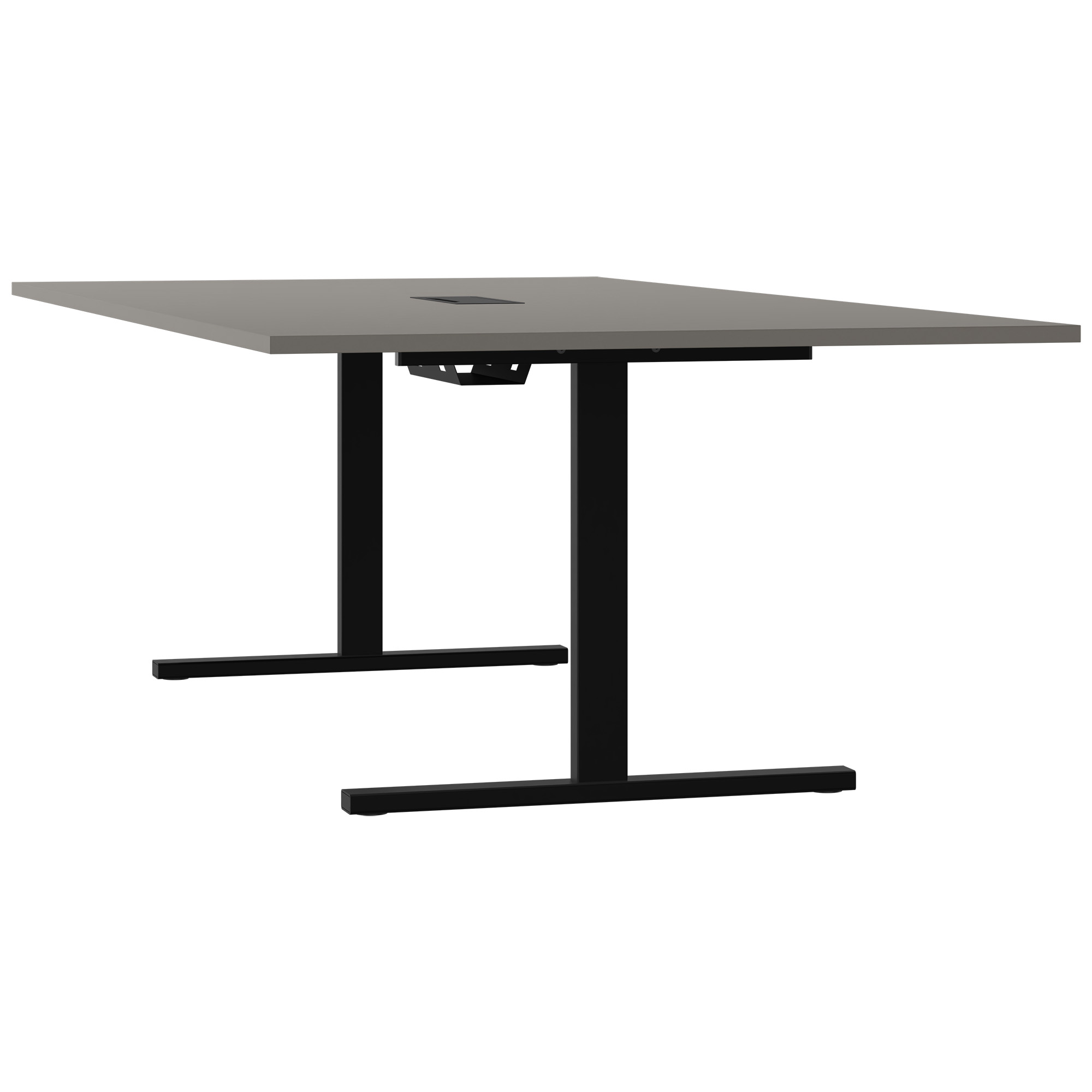 T-EASY Tableau de conférence | 2400 x 1200 mm (10 - 12 personnes), électrifié, gris cubanite - 4 Main Image