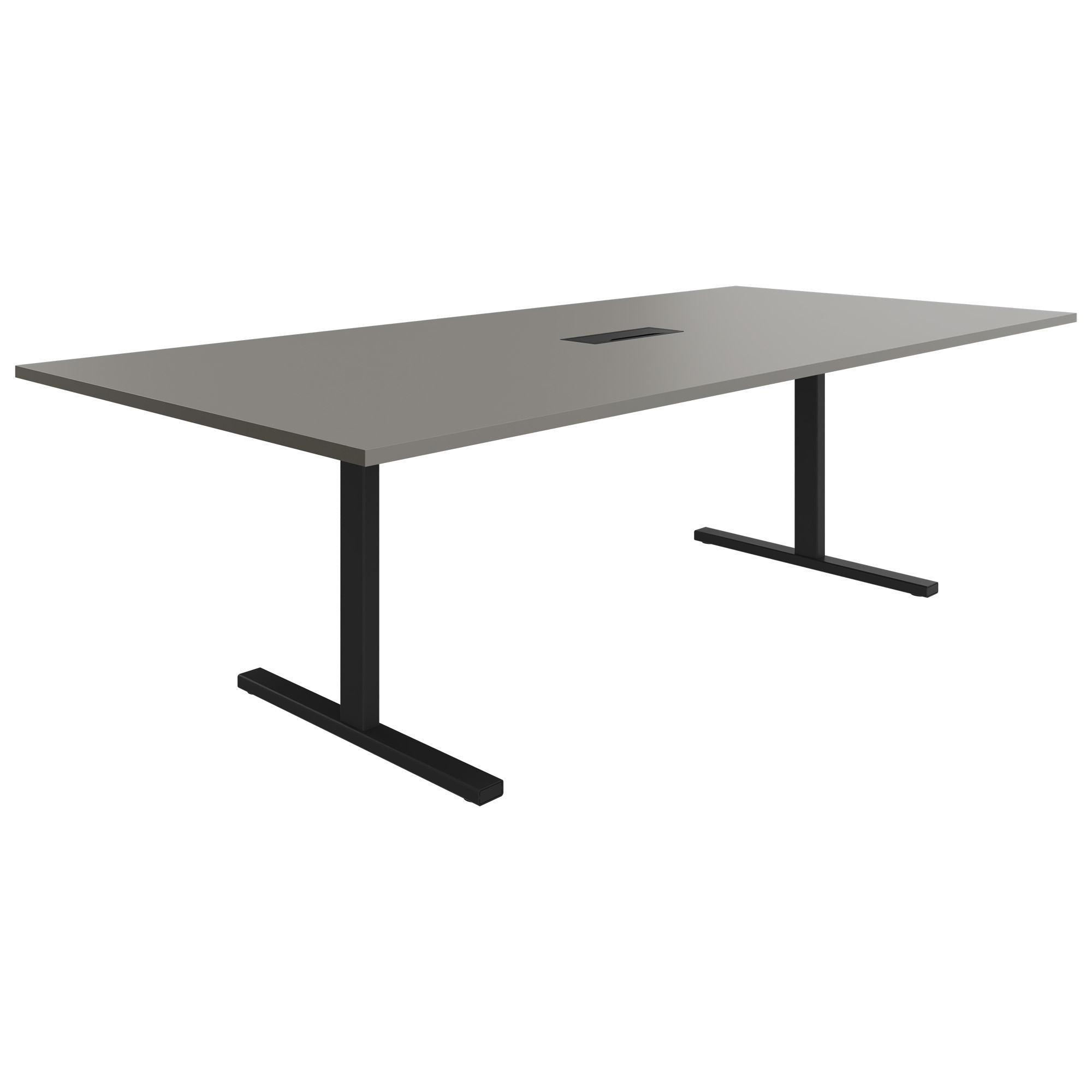 T-EASY Tableau de conférence | 2400 x 1200 mm (10 - 12 personnes), électrifié, gris cubanite - 22 Main Image