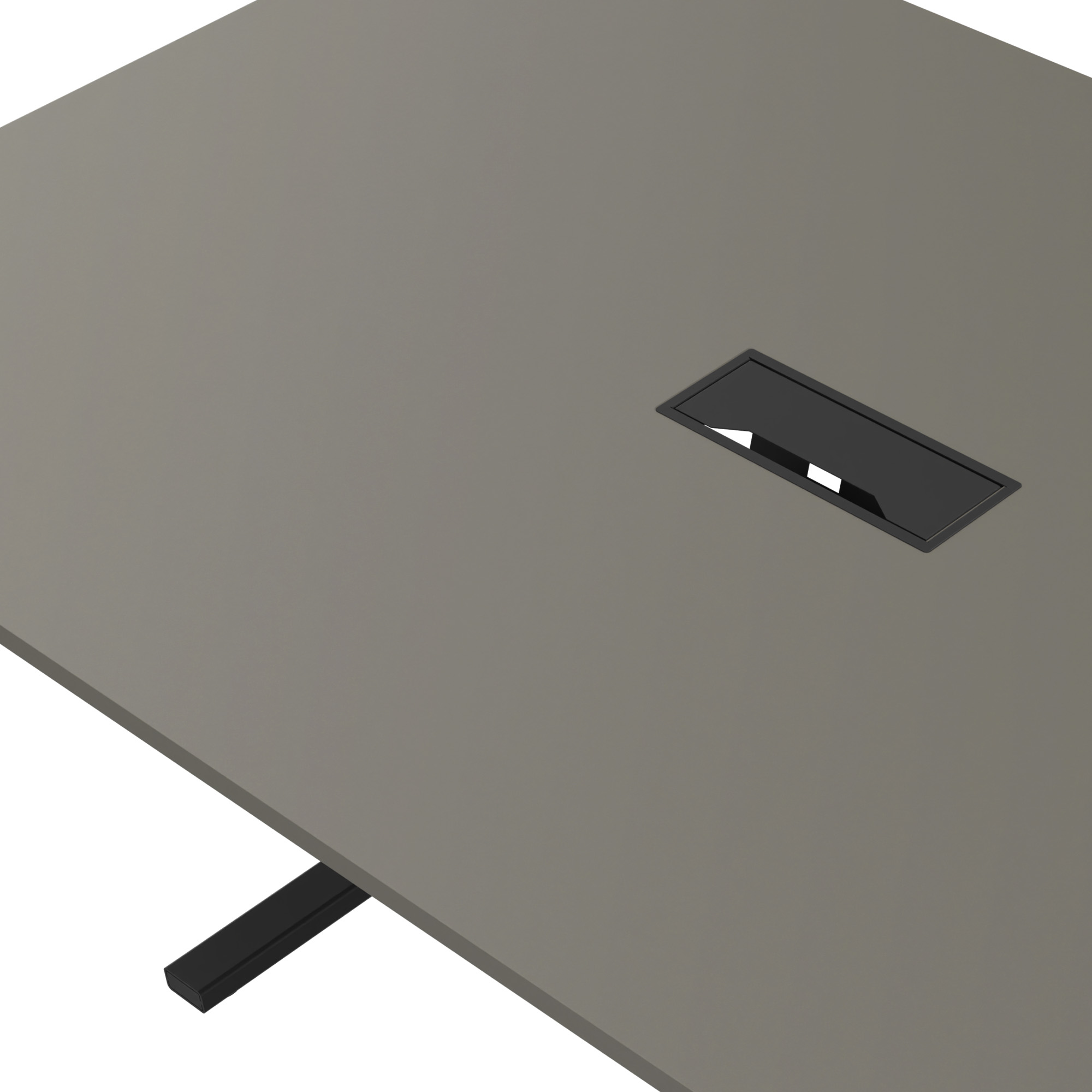 T-EASY Tableau de conférence | 2400 x 1200 mm (10 - 12 personnes), électrifié, gris cubanite - 28 Main Image