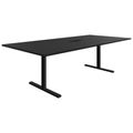 T-EASY Konferenztisch | 2400 x 1200 mm (10 - 12 Personen), elektrifiziert, Schwarz