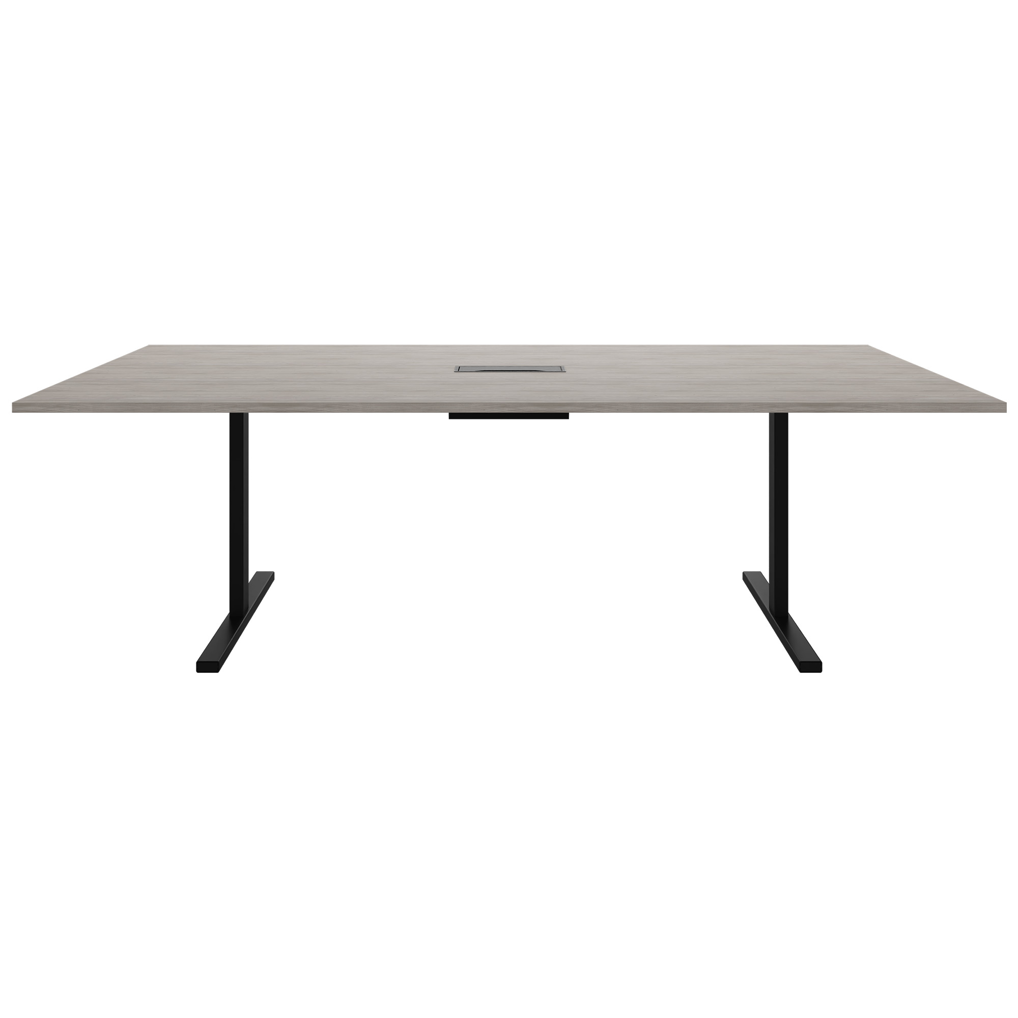 T-EASY Tableau de conférence | 2400 x 1200 mm (10 - 12 personnes), électrifié, gris de chêne nord - 2 Main Image