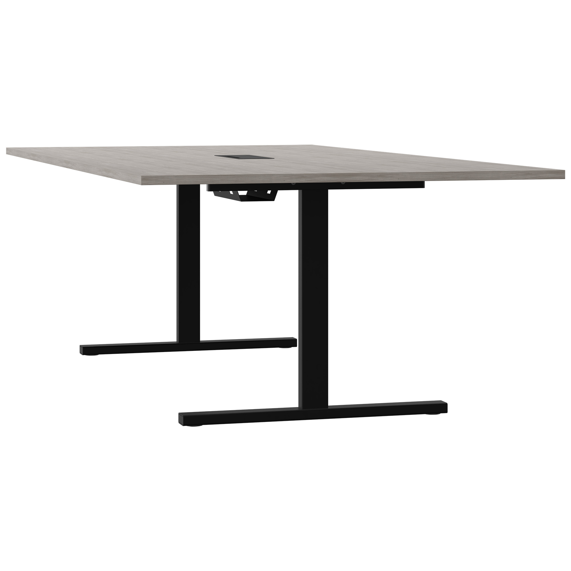 T-EASY Tableau de conférence | 2400 x 1200 mm (10 - 12 personnes), électrifié, gris de chêne nord - 4 Main Image