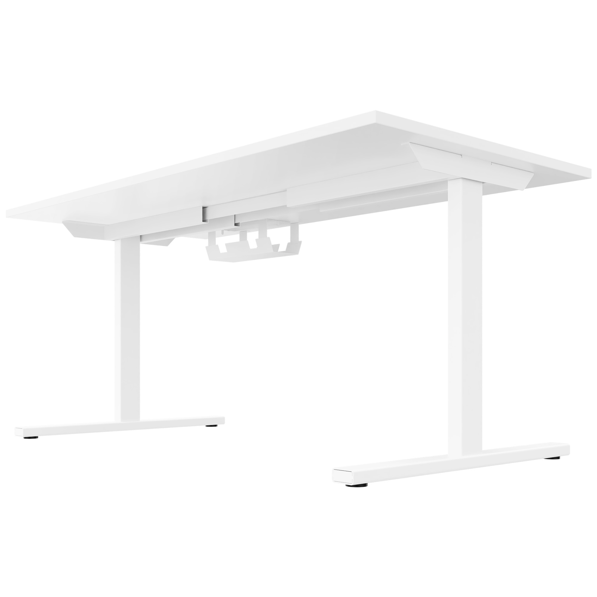 T-EASY Desk | 1200 - 1800 mm, electrified, white - 4 Main Image
