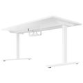T-EASY Desk | 1200 - 1800 mm, electrified, white - 4 Thumbnail Image