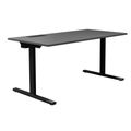 T-EASY desk | 1200 - 1800 mm, electrified, anthracite - 1 Thumbnail Image