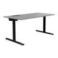 T-EASY desk | 1200 - 1800 mm, electrified, pearl grey - 1 Thumbnail Image