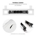 T-EASY desk | 1200 - 1800 mm, electrified, pearl grey - 11 Thumbnail Image
