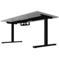 T-EASY desk | 1200 - 1800 mm, electrified, pearl grey - 4 Thumbnail Image