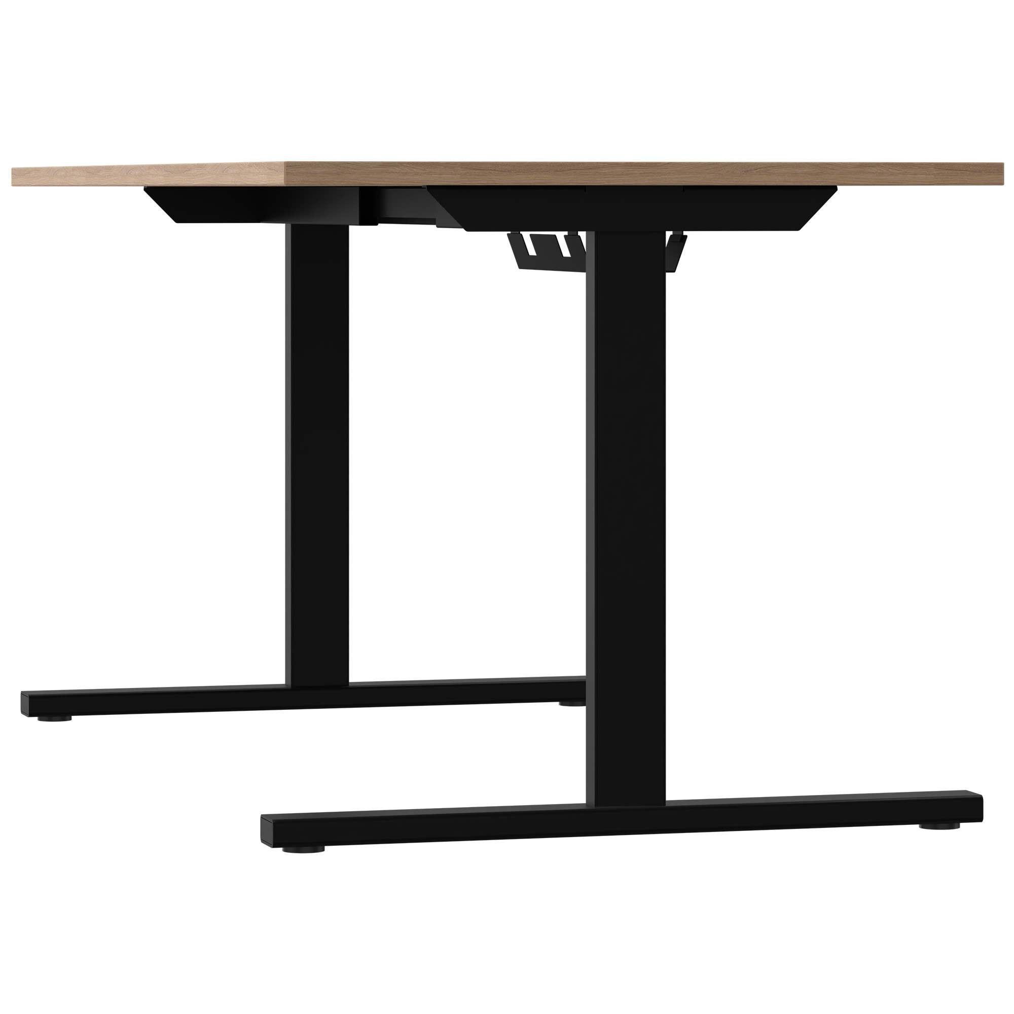 T-EASY desk | 1200 - 1800 mm, electrified, amber oak - 5 Main Image