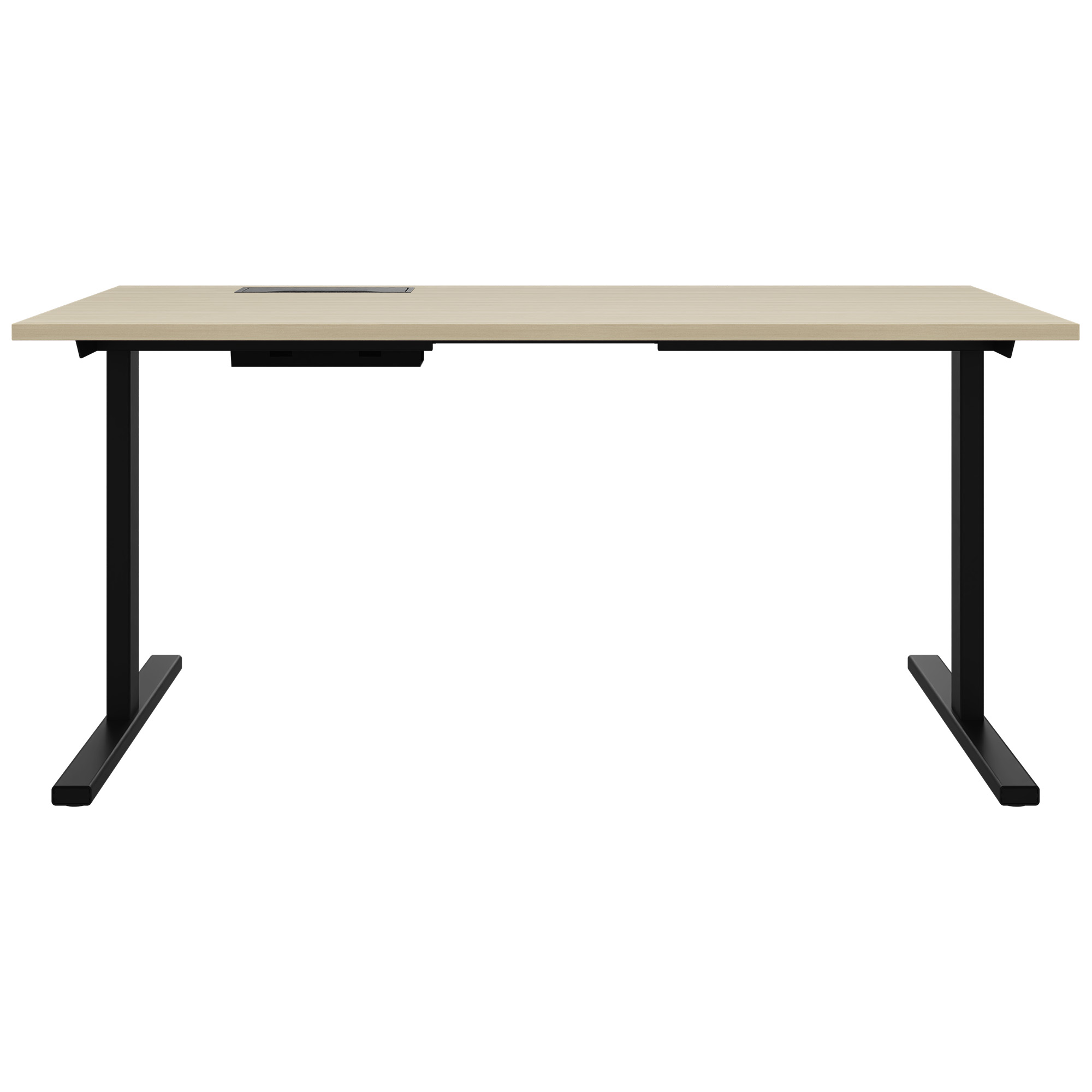 T-EASY Schreibtisch | 1200 - 1800 mm, elektrifiziert, Sandesche - 2 Main Image