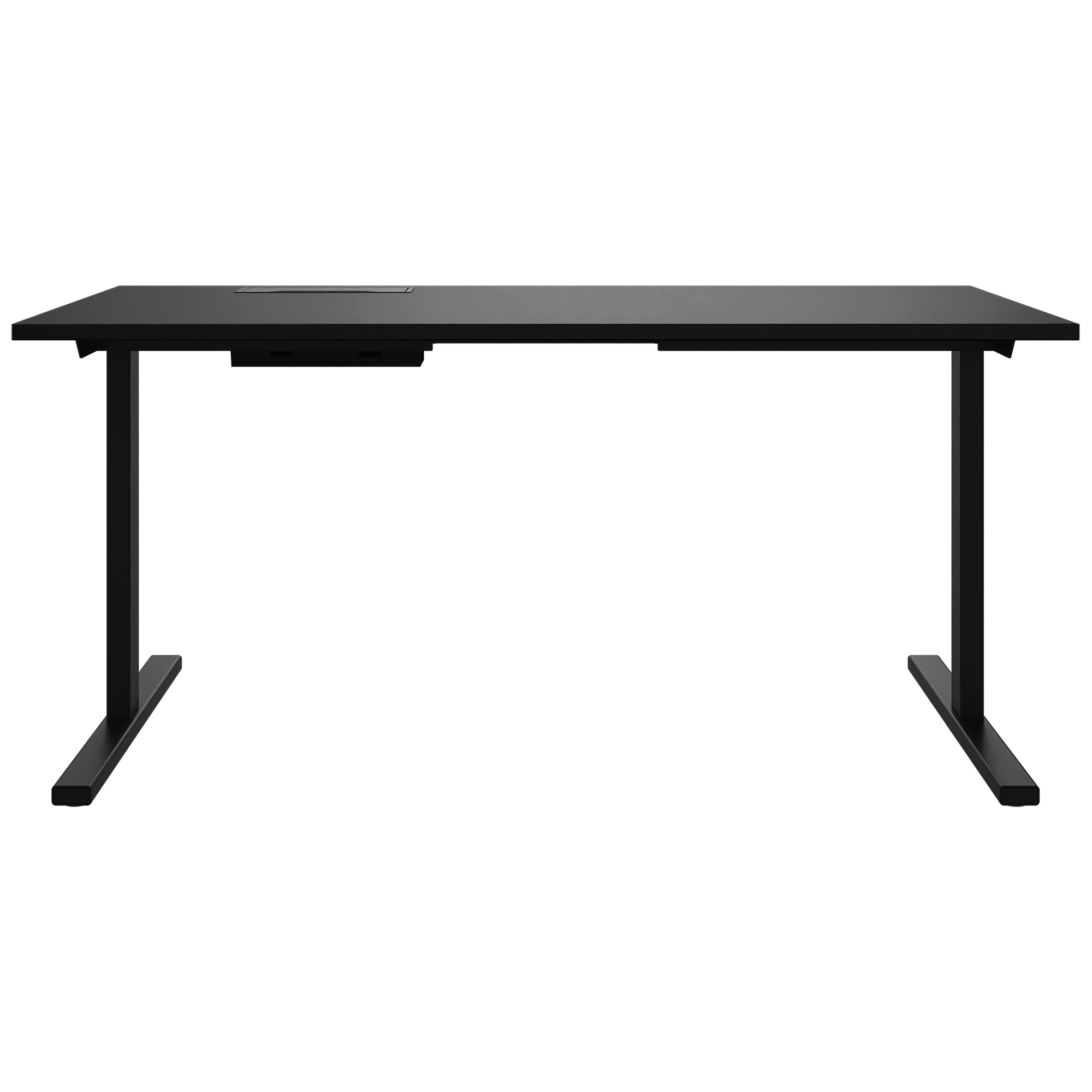 T-EASY desk | 1200 - 1800 mm, electrified, black - 2 Main Image