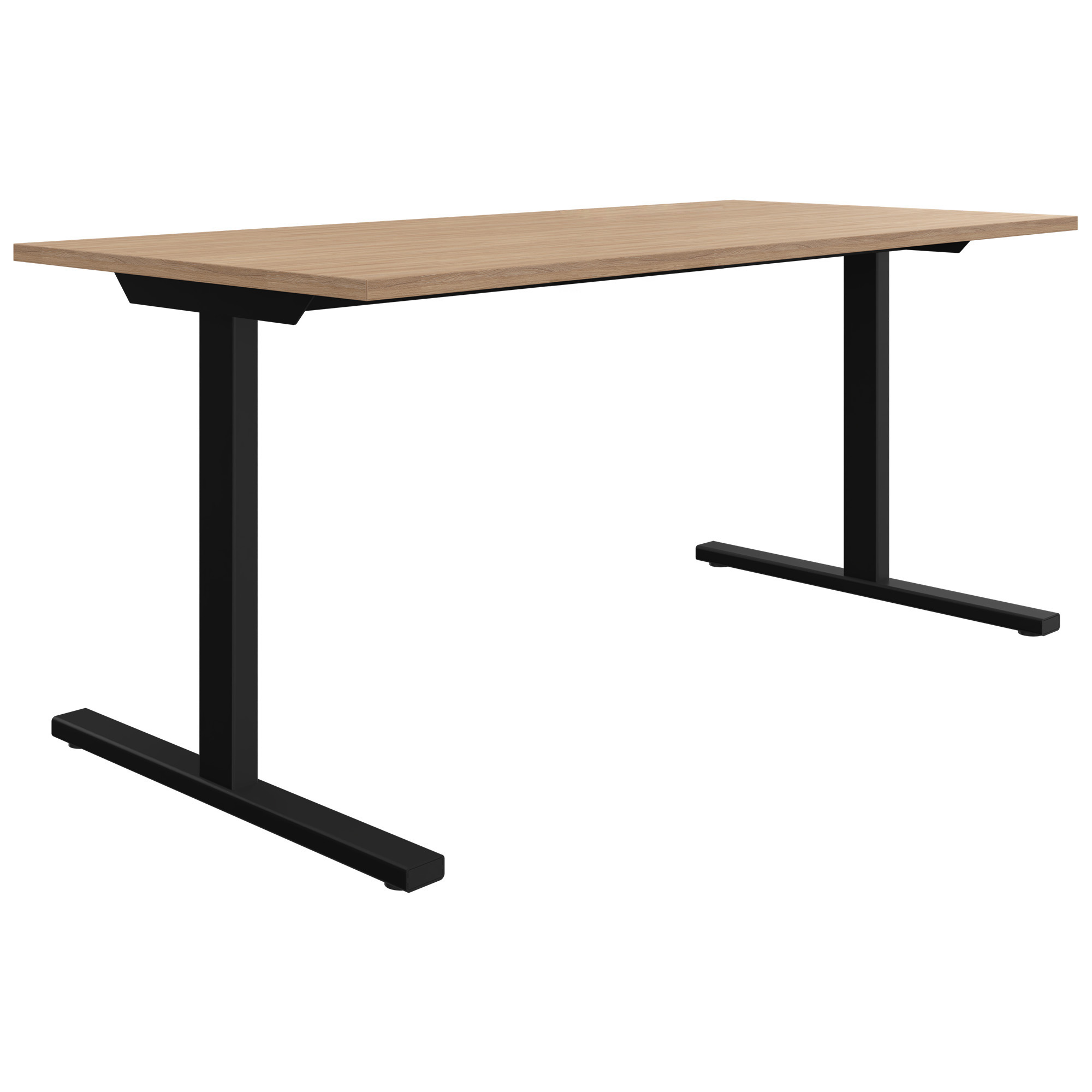 T-EASY desk | 1200 - 1800 mm, amber oak - 1 Main Image