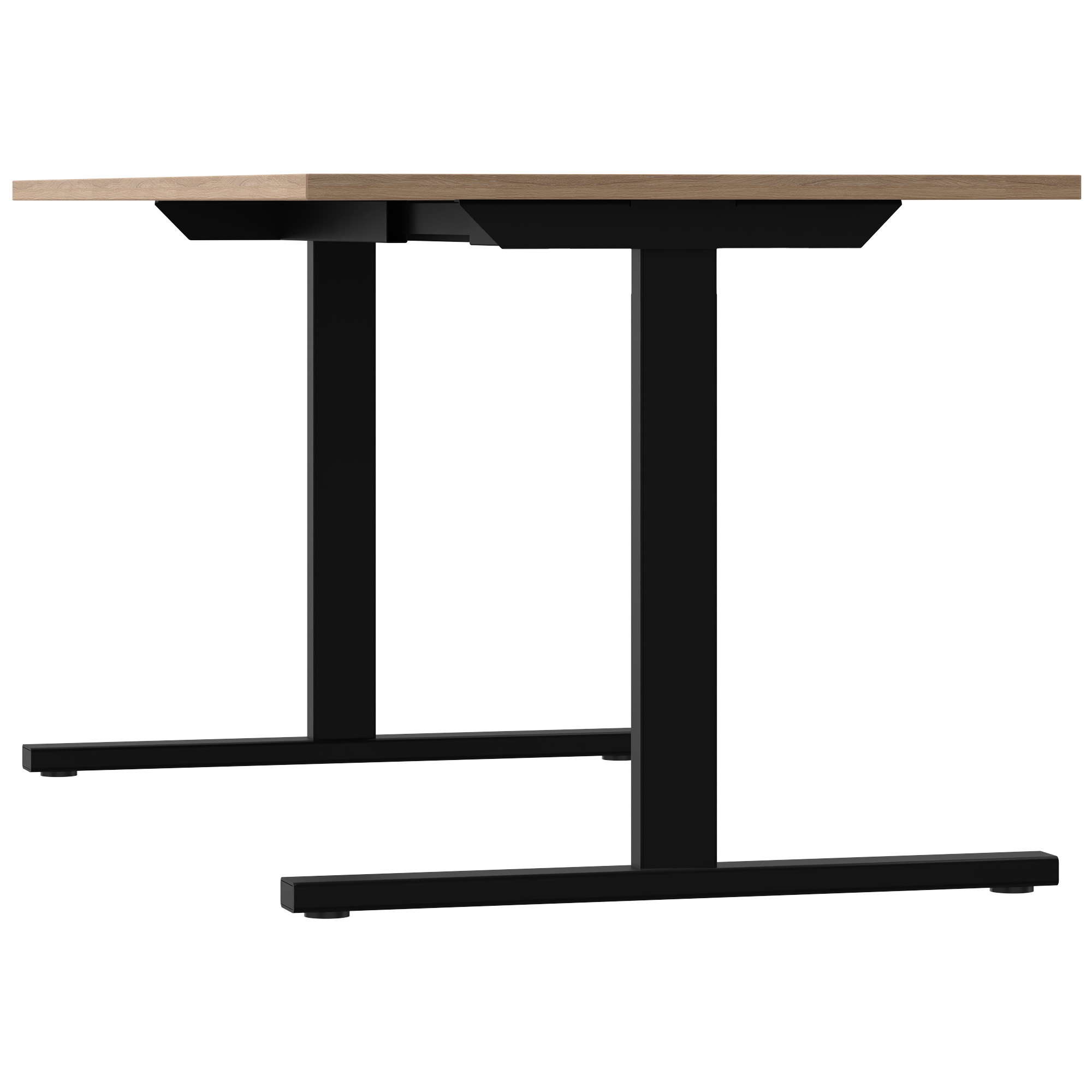 T-EASY desk | 1200 - 1800 mm, amber oak - 4 Main Image