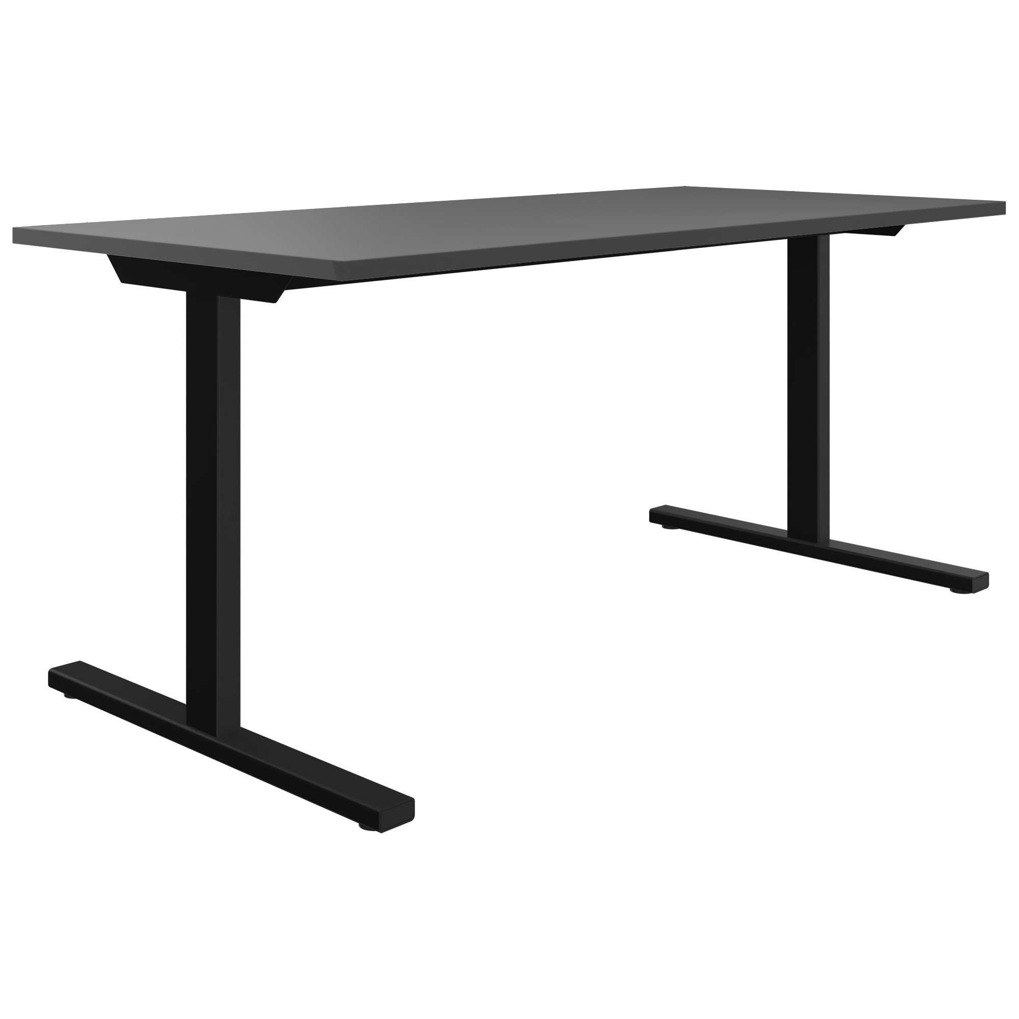 T-EASY desk | 1200 - 1800 mm, anthracite - 1 Main Image