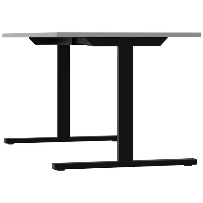 T-EASY Schreibtisch | 1200 - 1800 mm, Perlgrau