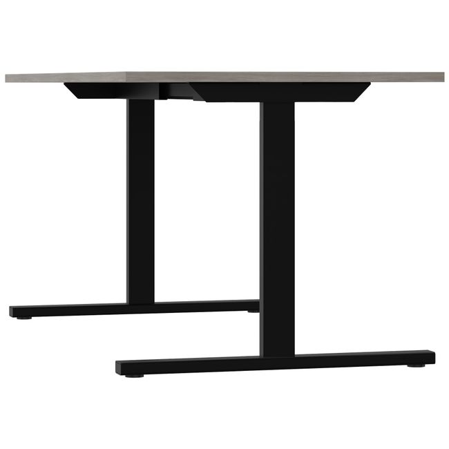 T-EASY Schreibtisch | 1200 - 1800 mm, Nordeiche grau