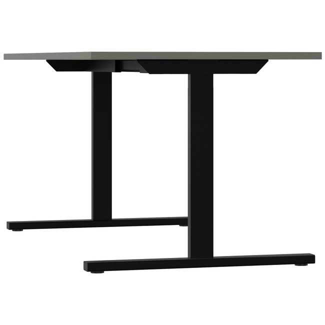 T-EASY Schreibtisch | 1200 - 1800 mm, Cubanitgrau