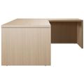 BRALCO SILE desk with extension table | 1800 - 2000 mm, angle desk, cable duct, side frame, oak - 2 Thumbnail Image