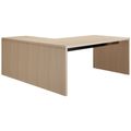 BRALCO SILE desk with extension table | 1800 - 2000 mm, angle desk, cable duct, side frame, oak - 3 Thumbnail Image
