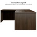 BRALCO SILE desk with extension table | 1800 - 2000 mm, angle desk, cable duct, side frame, oak - 8 Thumbnail Image