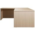 BRALCO SILE desk with extension table | 1800 - 2000 mm, angle desk, cable duct, side frame, oak - 5 Thumbnail Image