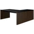 BRALCO SILE desk with extension table | 1800 - 2000 mm, angle desk, cable duct, side frame, black - 6 Thumbnail Image