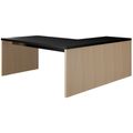 BRALCO SILE desk with extension table | 1800 - 2000 mm, angle desk, cable duct, side frame, black - 6 Thumbnail Image