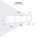 BRALCO SILE Lowboard | 1 OH, 2025 x 740 mm, Eiche - 8 Thumbnail Image