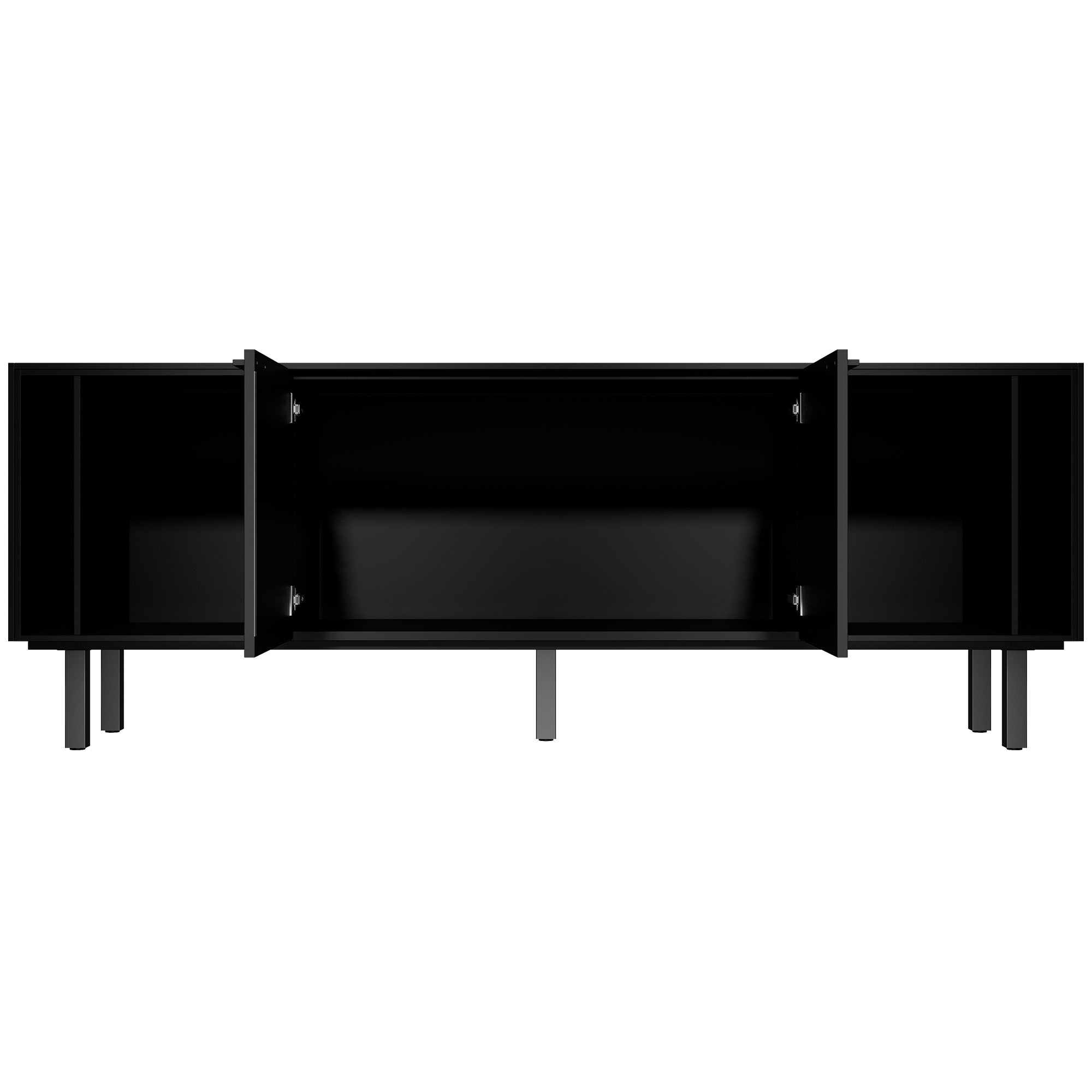 BRALCO SILE Lowboard | 1 OH, 2025 x 740 mm, Schwarz - 3 Main Image