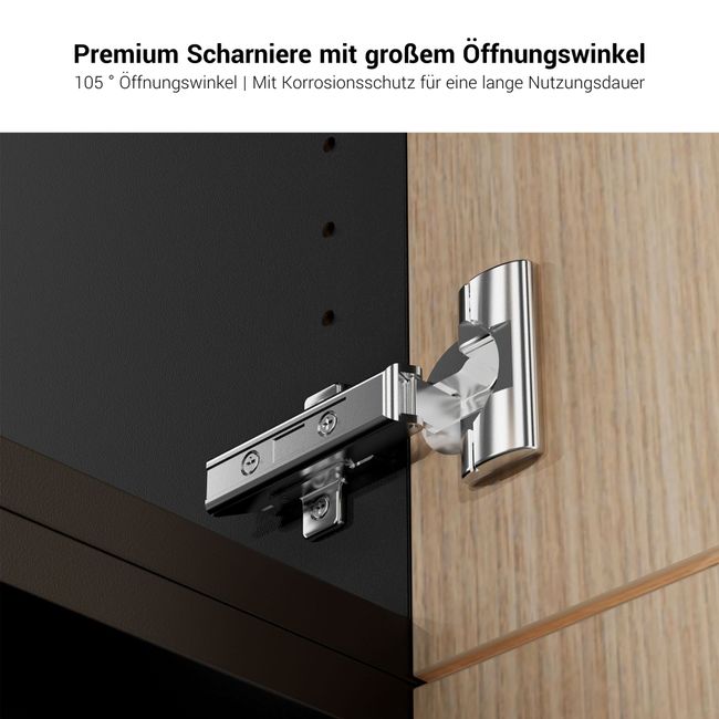 BRALCO SILE Lowboard | 1 OH, 2025 x 740 mm, Schwarz