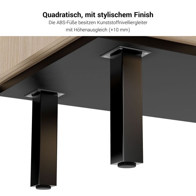 BRALCO SILE Lowboard | 1 OH, 2025 x 740 mm, Schwarz