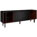 BRALCO SILE Lowboard | 1 OH, 2025 x 740 mm, Schwarz - 5 Thumbnail Image