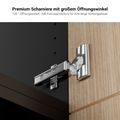 BRALCO SILE Lowboard | 1 OH, 2025 x 740 mm, Schwarz - 8 Thumbnail Image