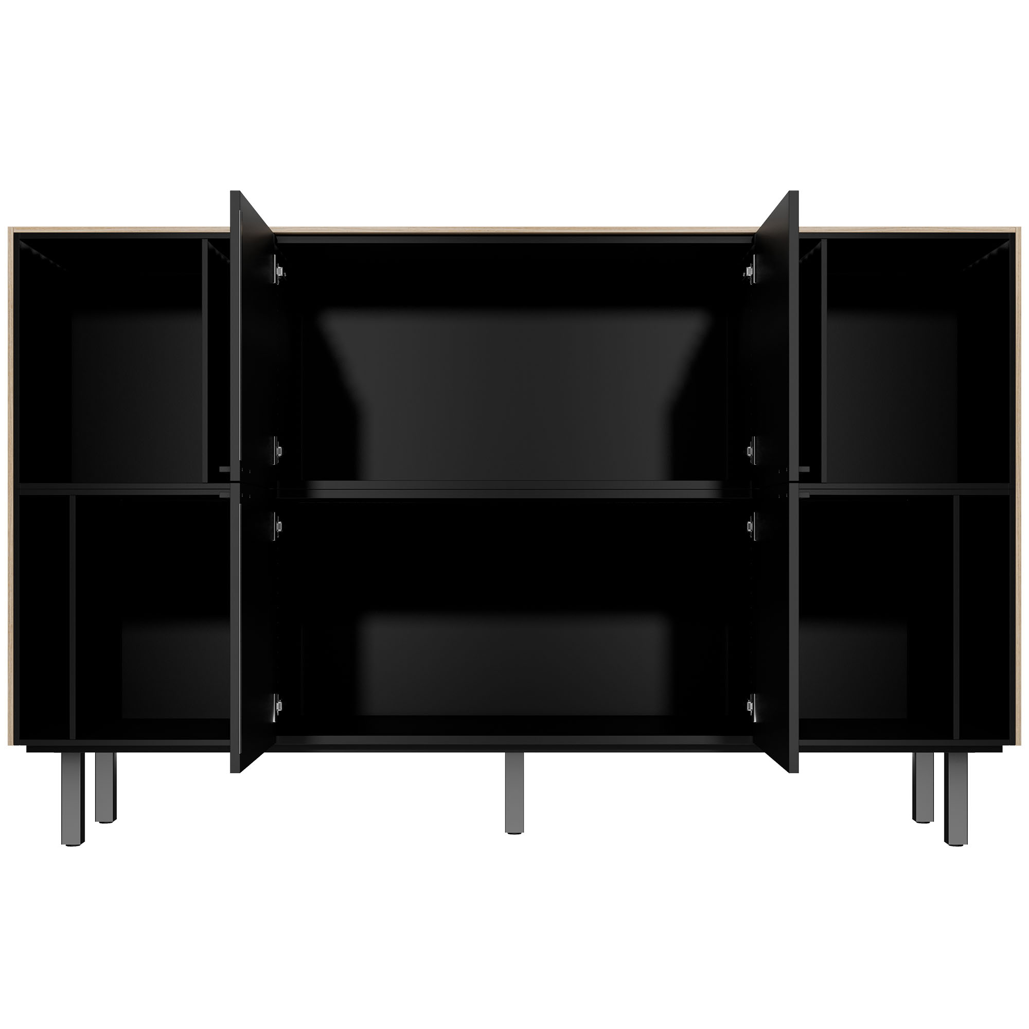 BRALCO SILE highboard | 2 OH, 2025 x 1250 mm, oak - 3 Main Image