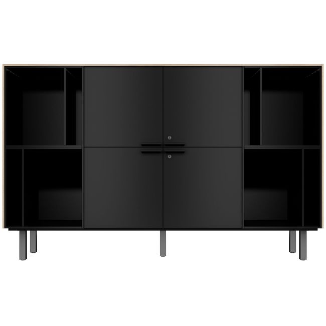 BRALCO SILE Highboard | 2 OH, 2025 x 1250 mm, Eiche BRALCO SILE Highboard | 2 OH, 2025 x 1250 mm, Eiche