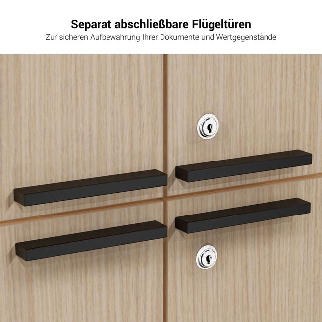 BRALCO SILE Highboard | 2 OH, 2025 x 1250 mm, Eiche BRALCO SILE Highboard | 2 OH, 2025 x 1250 mm, Eiche