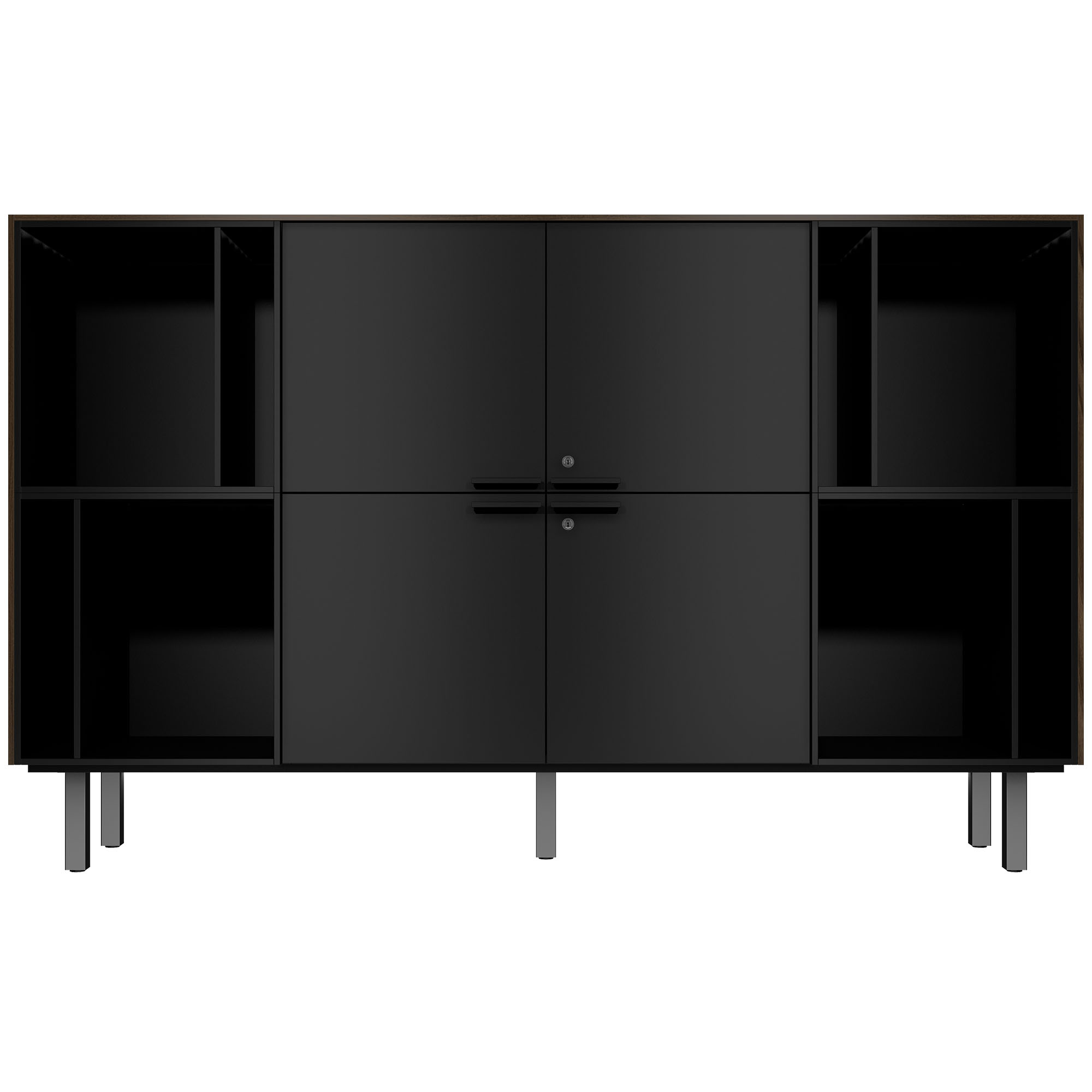 Bralco SILE Highboard | 2 oh, 2025 x 1250 mm, noix - 2 Main Image