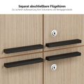 Bralco SILE Highboard | 2 oh, 2025 x 1250 mm, noix - 6 Thumbnail Image