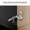 Bralco SILE Highboard | 2 oh, 2025 x 1250 mm, noix - 8 Thumbnail Image