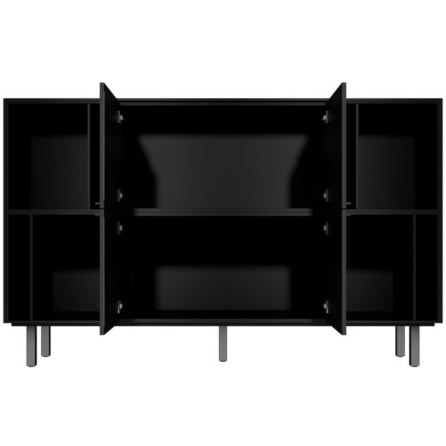 BRALCO SILE Highboard | 2 OH, 2025 x 1250 mm, Schwarz
