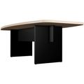 BRALCO SILE Konferenztisch | Bootsform, 2400 - 4200 mm (6 - 16 Personen), Kabelschacht optional, Eiche - 3 Thumbnail Image